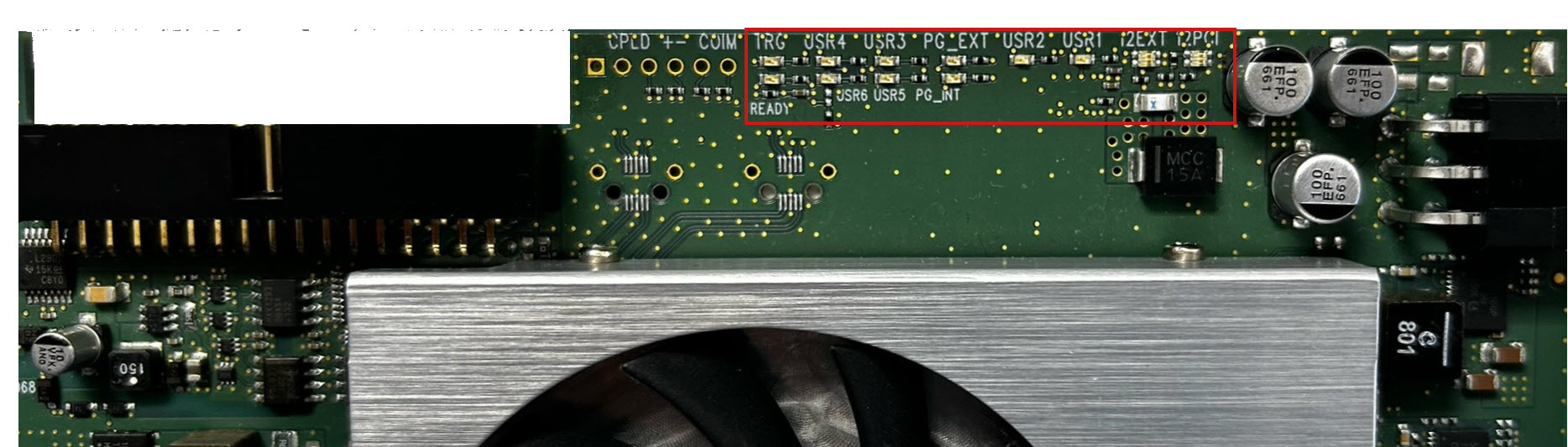 LEDs on the Board of imaFlex CXP-12 Quad