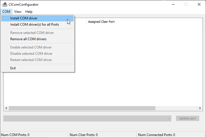 CLComDriver: Installing Drivers