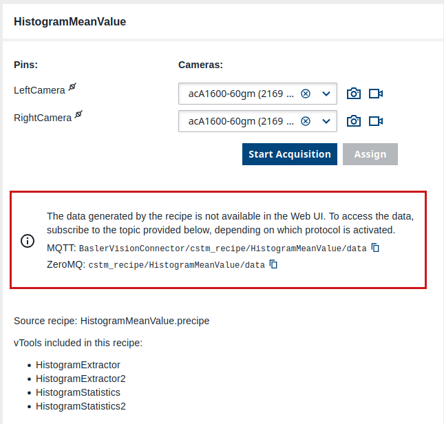 Data Topics to Retrieve Information Produced by the Recipe Data Topics to Retrieve Information Produced by the Recipe