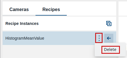 Deleting Recipe Instances Deleting Recipe Instances