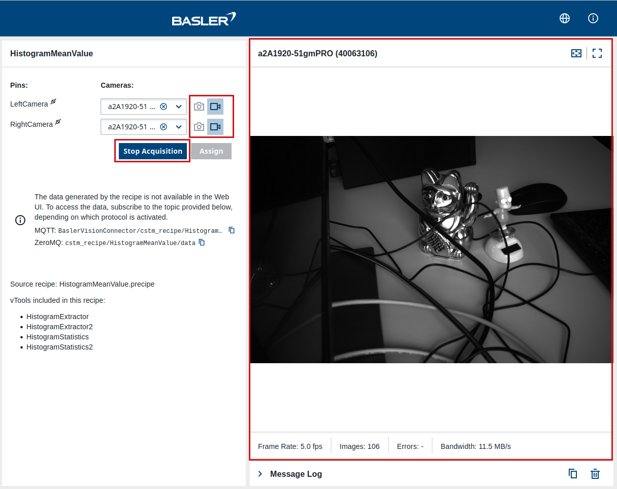 Image Display Area with Cameras Assigned Image Display Area with Cameras Assigned