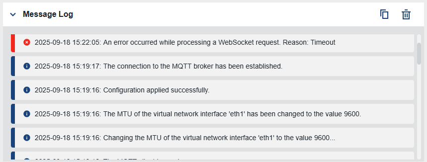 Message Log Pane Message Log Pane