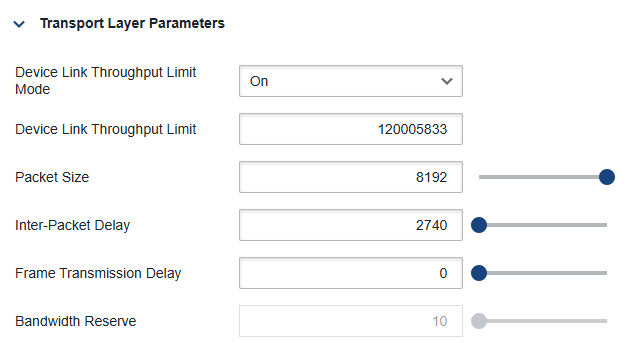 Configuring Transport Layer Parameters Configuring Transport Layer Parameters
