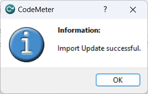 CmFAS Assistant - License Update File Import Success CmFAS Assistant - License Update File Import Success