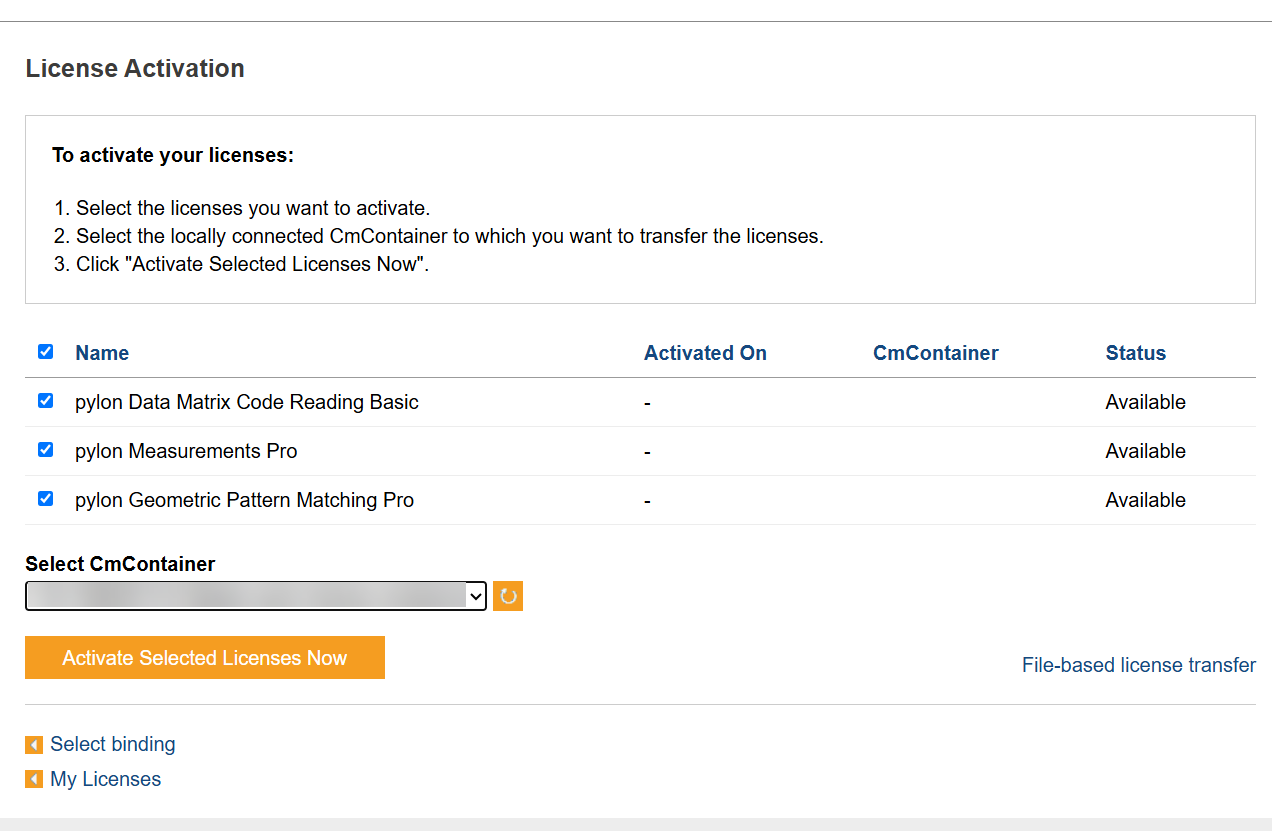 License Activation Page License Activation Page