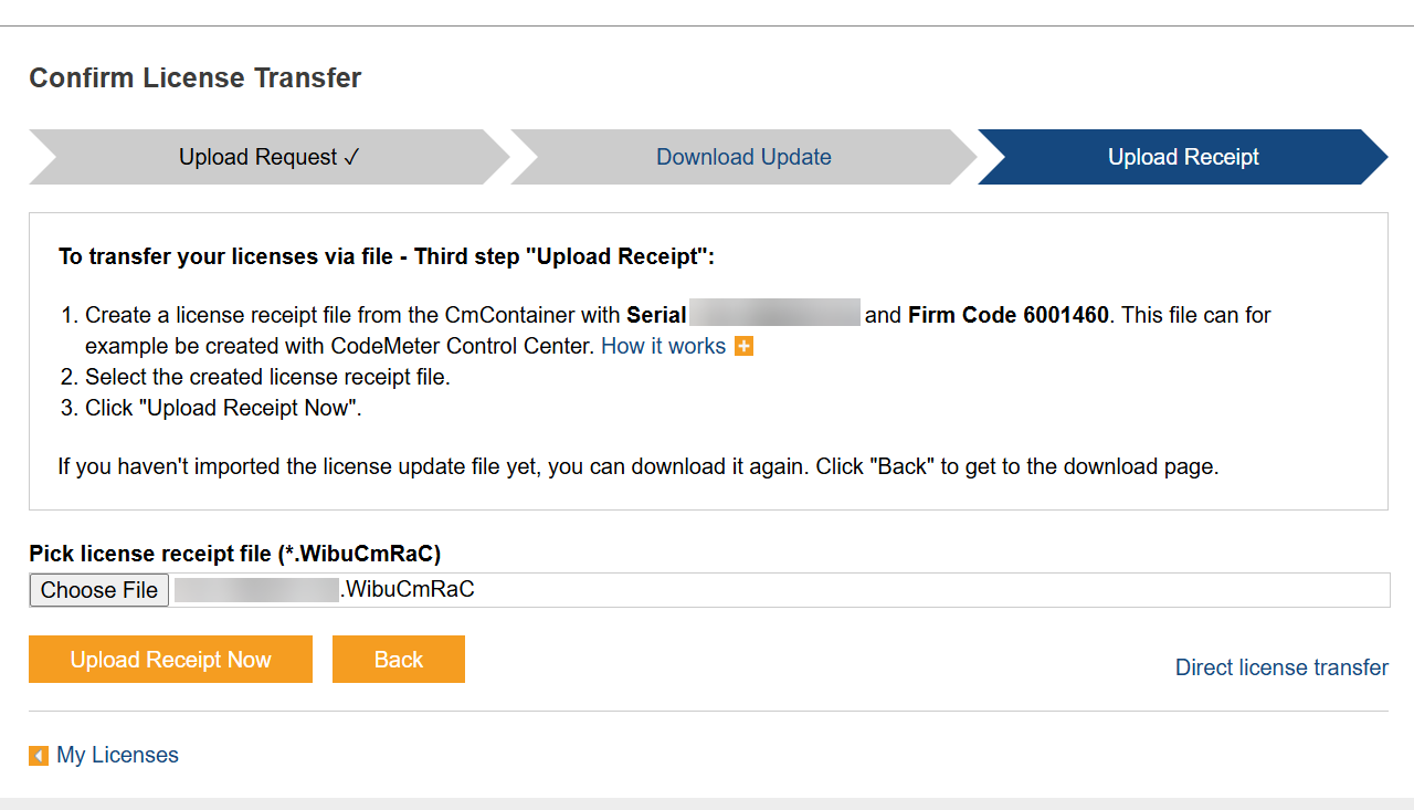 WebDepot Upload Receipt Page WebDepot Upload Receipt Page