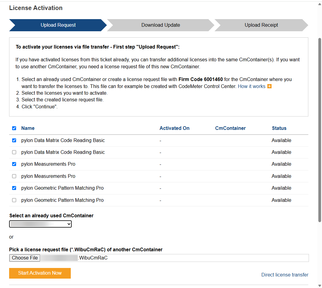 CodeMeter - Pick License Request File CodeMeter - Pick License Request File