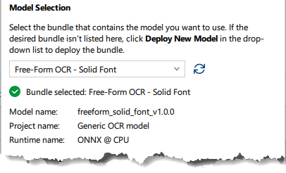 Model Selection Area