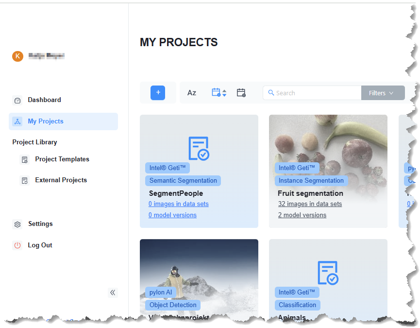 My Projects View My Projects View