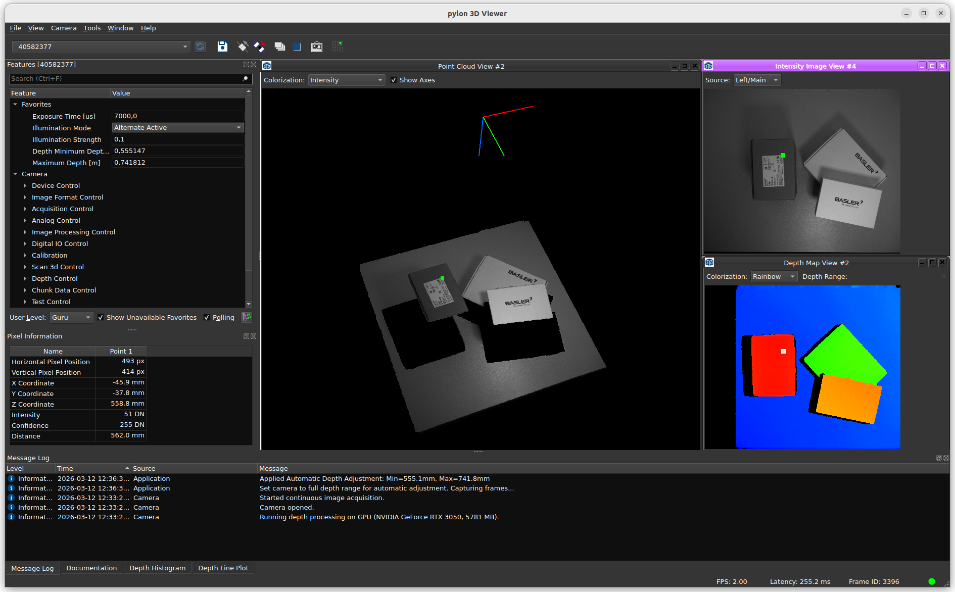 pylon 3D Viewer User Interface