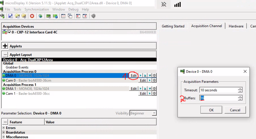 microDisplay X: Edit Buffer for Images