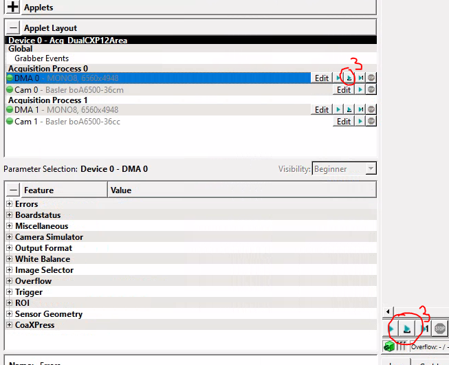 microDisplay X: Grab Sequence