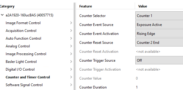 Configuring Counter 1 for Flip Flop Trigger