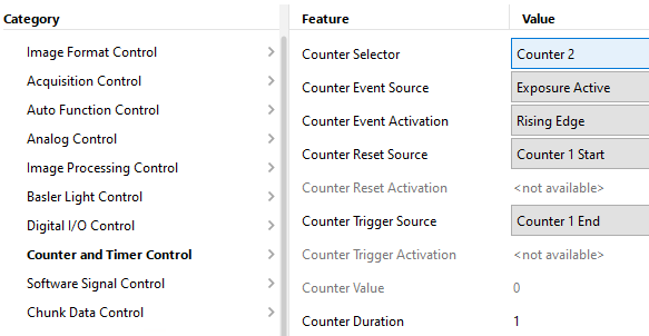 Configuring Counter 2 for Flip Flop Trigger