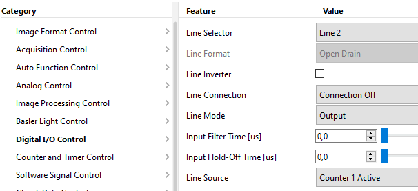 Configuring Line 2 for Flip Flop Trigger