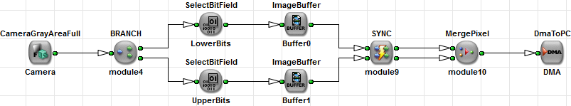 Basic Acquisition for Grayscale Camera Link Area Scan Cameras in Full Configuration Mode