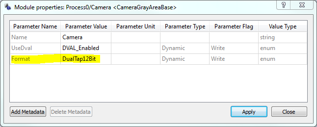 Properties of Operator CameraGrayAreaBase