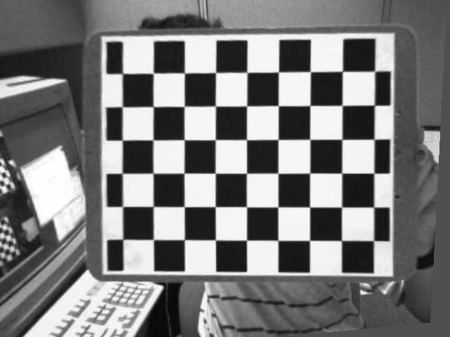 Distortion and Keystone corrected target image