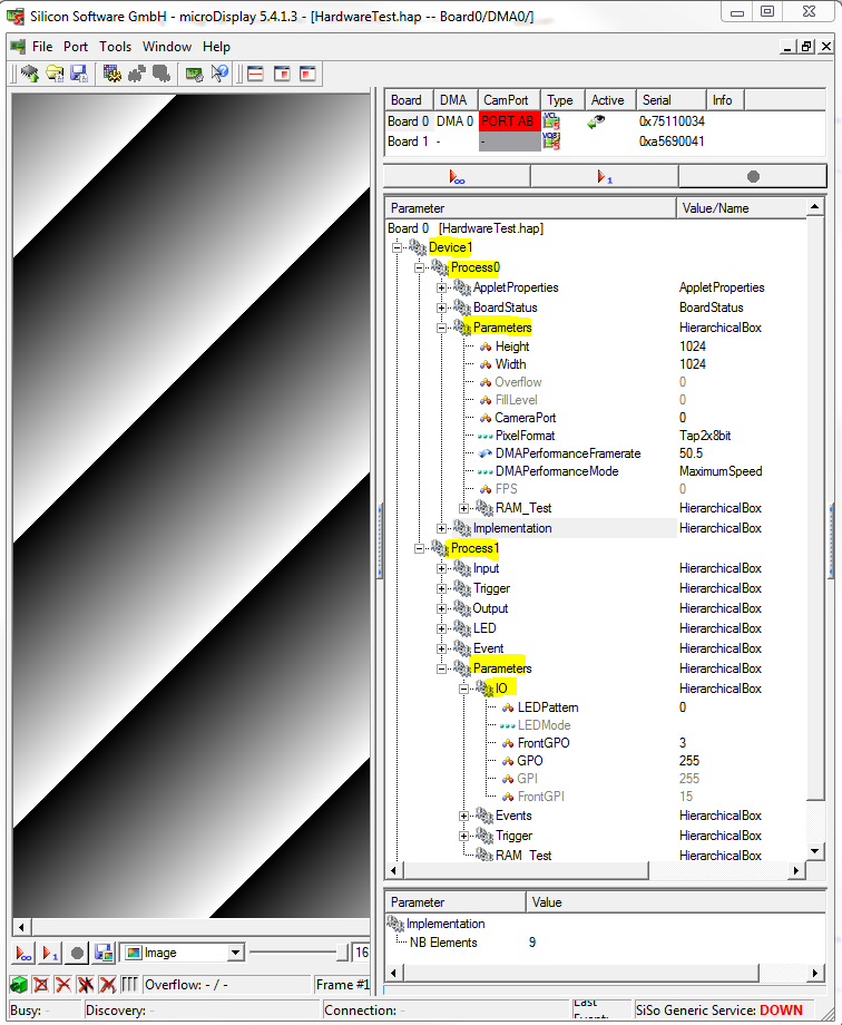 Applet Hardware Test use of Parameter Translates and References in microDisplay