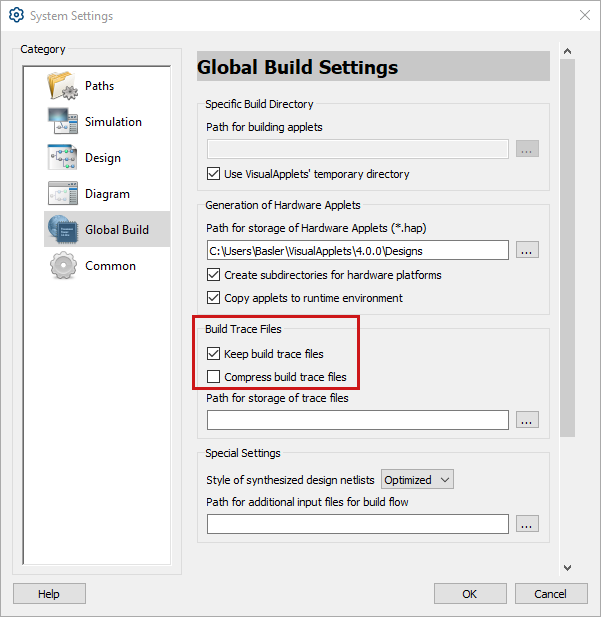 Keeping Build Files of the Individual Build Steps