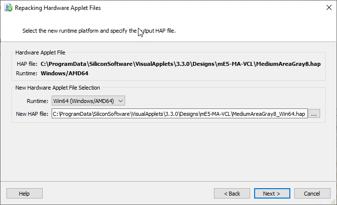Selecting Target Operating System