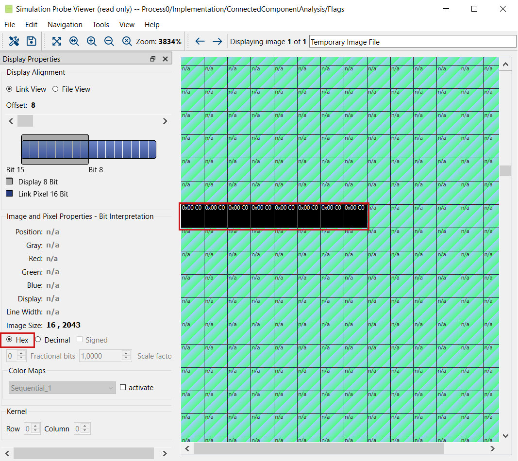 Error Flag in the Simulation Probe Viewer