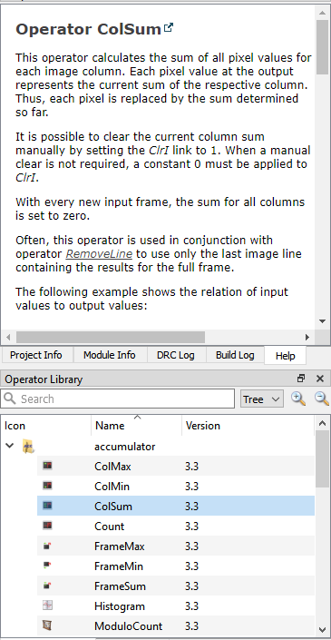 Operator Documentation in VisualApplets