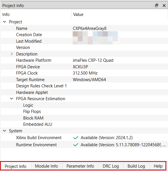 The Information Panel