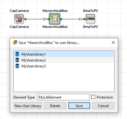 Saving a Hierarchical Box as a User Library Element