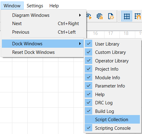 VA Open Script Collection Pane